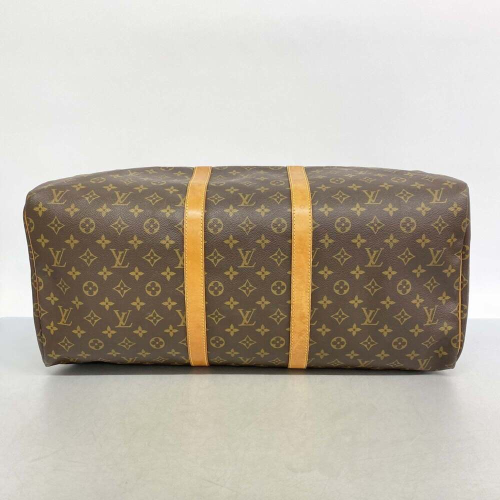 LOUIS VUITTON Brown Monogram Keepall 55 Boston Bag - Picture 3 of 11